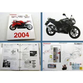 Honda CBR CBF Schulungshandbuch Technik Service Training Modelljahr 2004
