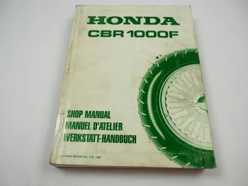 Honda CBR1000F SC21 Werkstatthandbuch 1987 Shop Manual Reparaturanleitung