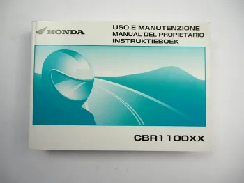 Honda CBR1100 XX Uso e Manutenzione Manual del Propietario Instruktieboek