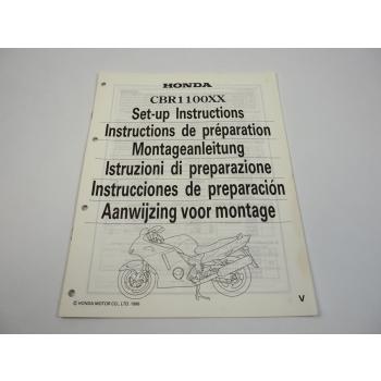 Honda CBR11XX Montageanleitung Set up instructions Instructions de preparation