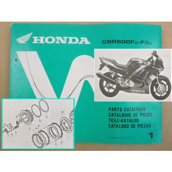 Honda CBR600 F F3 Parts Catalogue Ersatzteilkatalog 1996