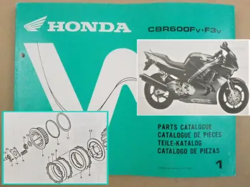 Honda CBR600 F F3 Parts Catalogue Ersatzteilkatalog 1996