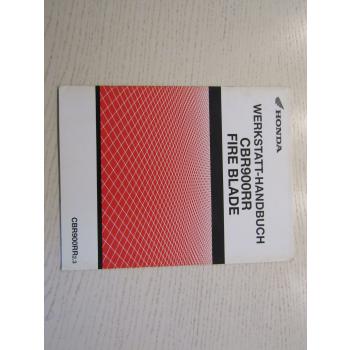 Honda CBR900RR Fire Blade Zusatz zur Reparaturanleitung Werkstatthandbuch