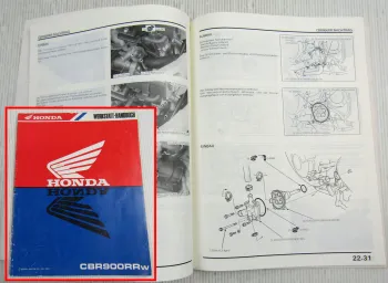 Honda CBR900RRw Modell SC33 Nachtrag zum Werkstatthandbuch 1997