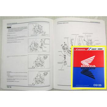 Honda CG125 W Ergänzung zum Werkstatthandbuch Reparaturanleitung 1998