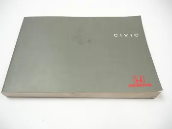 Honda Civic 3D Betriebsanleitung Bedienungsanleitung 1999 34S03640