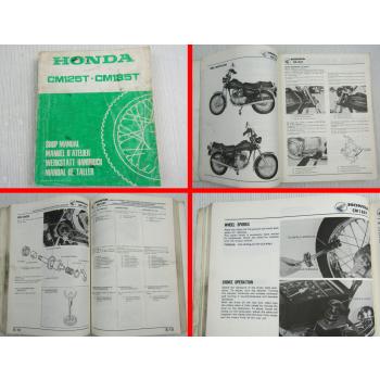 Honda CM125T CM185T Werkstatthandbuch Reparaturanleitung von 1978