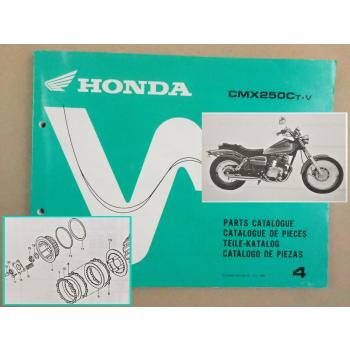Honda CMX250 C Parts Catalogue Ersatzteilkatalog 1996