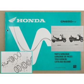 Honda CN250 Parts Catalogue Ersatzteilkatalog 1996