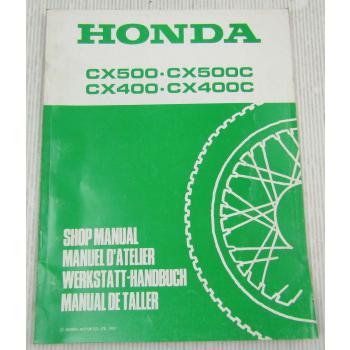 Honda CX 500 400 C Ergänzung zum Werkstatthandbuch Reparaturanleitung von 1981