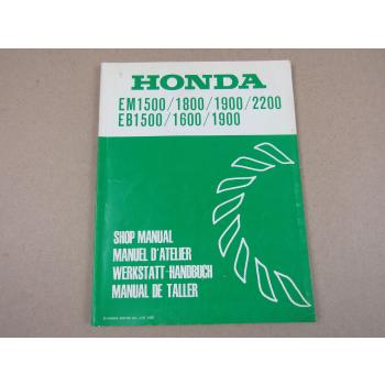 Honda EM EB 1500 1600 1800 1900 2200 Werkstatthandbuch 1982 Reparaturanleitung