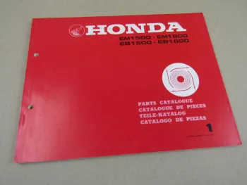 Honda EM EB 1500 1800 Generator Ersatzteilliste 1981 Parts List Catalogue pieces
