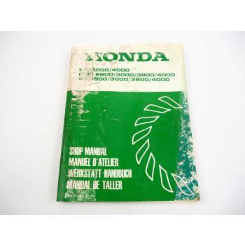 Honda EM EMS EB 2800 3000 3800 4000 Generator Werkstatthandbuch Reparatur 1982