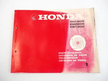 Honda EM1900 EM2200 EB1900 Generator Ersatzteilliste 1981 Parts List