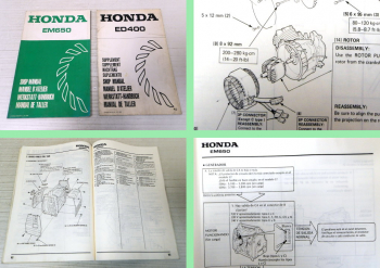 Honda EM650 ED400 Generator Werkstatthandbuch Shop Manual Reparaturanleitung