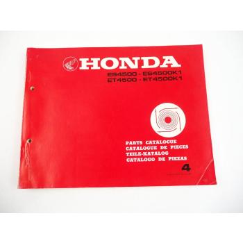 Honda ES ET 4500 K1 Generator Ersatzteilliste Parts List 1981 Nr. 4