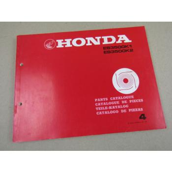Honda ES3500 K1 K2 Generator Ersatzteilliste 1981 Parts List Catalogue de piece