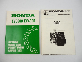 Honda EV3600 EV4000 Generator Werkstatthandbuch Reparaturanleitung 1982