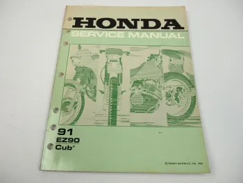 Honda EZ 90 Cub 91 Service Repair Manual Werkstatthandbuch Reparaturanleitung
