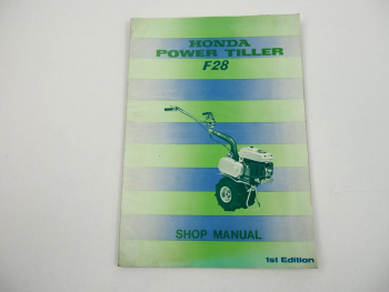 Honda F28 Tiller Einachsschlepper Shop Manual Werkstatthandbuch 1970