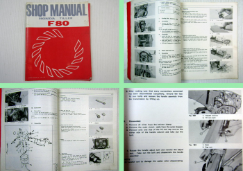 Honda F80 Tiller Shop Manual Werkstatthandbuch 1972