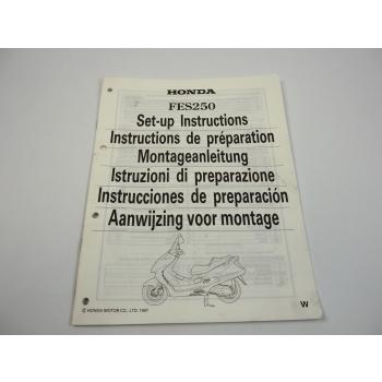 Honda FES250 Montageanleitung Set up instructions Instructions de preparation
