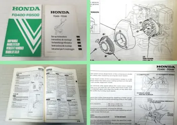 Honda FG400 FG500 Motorhacke Werkstatthandbuch 1998 Reparaturanleitung