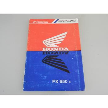 Honda FX650x Werkstatthandbuch Nachtrag 1990er Jahre