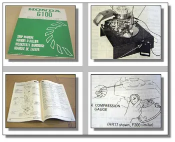 Honda G100 Motor Vertikalkurbelwelle Werkstatthandbuch 1980 Reparaturanleitung