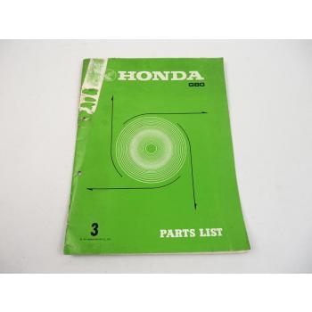 Honda G80 Motor Engine Ersatzteilliste Parts List 1977