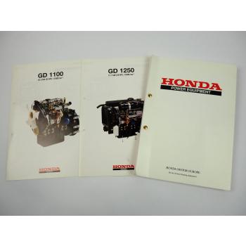 Honda GD1100 GD1250 Diesel Motor Service Training Schulung 1993