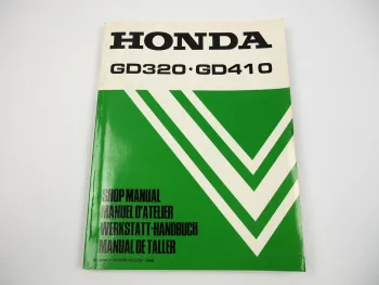 Honda GD320 GD410 Motor Engine Werkstatthandbuch Shop Manual 1988