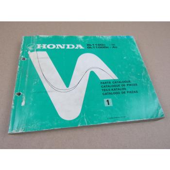 Honda GL1100 c Ic Dc Ac Ersatzteilliste Parts List Catalogo de piezas 1981