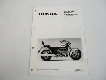 Honda GL1500C F6C Motorrad Montageanleitung Betriebsvorbereitung 1997