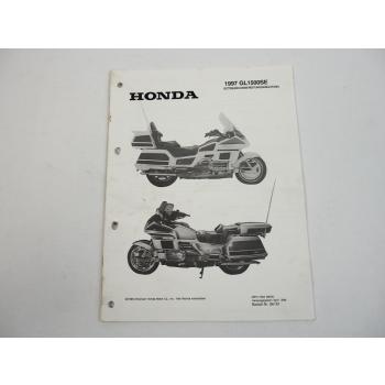 Honda GL1500SE Goldwing Motorrad Montageanleitung Betriebsvorbereitung 1997