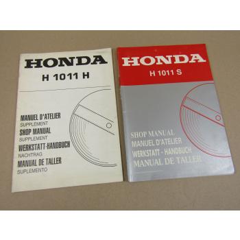 Honda H1011S Mäher Werkstatthandbuch 1993 Reparaturanleitung + Ergänzung 1994
