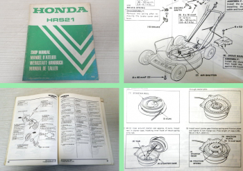 Honda HRS21 Rasenmäher Werkstatthandbuch mit Motor GXV110 Reparaturanleitung