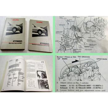 Honda Integra Acura Service Manual + Electrical Troubleshooting Manual 1987