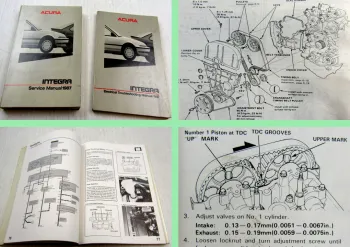 Honda Integra Acura Service Manual + Electrical Troubleshooting Manual 1987