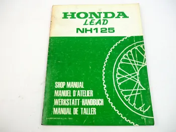 Honda Lead NH 125 Werkstatthandbuch Nachtrag Shop Manual Supplement 1983