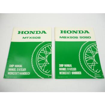 Honda MBX MTX 50S 50SD Werkstatthandbuch 1984 Nachtrag Ergänzung