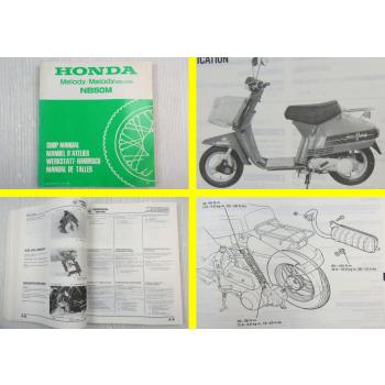 Honda NB50M Melody Deluxe Werkstatthandbuch 1984 Shop Manual Manuel datelier