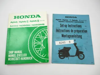 Honda ND50 ND50M ND50MS Melody II Deluxe AB07 Werkstatthandbuch Shop Manual 1982