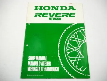 Honda NTV650 Revere RC33 Werkstatthandbuch Reparaturanleitung Nachtrag 1996