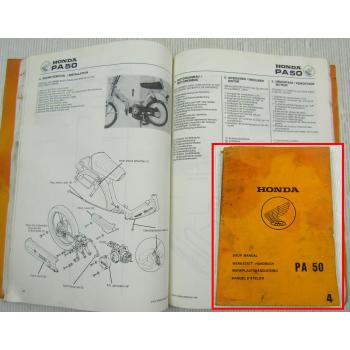 Honda PA50 Werkstatthandbuch Reparaturanleitung Shop Manual 1982