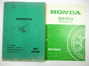 Honda SH50 SH80 Scoopy Roller Werkstatthandbuch Shop Repair Manual 1984