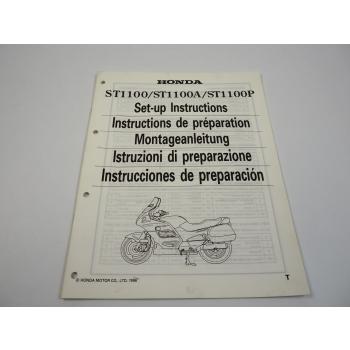 Honda ST1100 + A und P Montageanleitung Set up instructions
