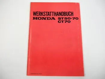 Honda ST50 ST70 CT70 DAX Motorrad Werkstatthandbuch Reparaturanleitung 1971