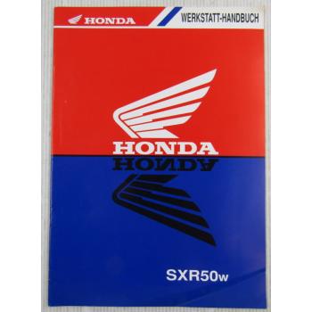 Honda SXR50w Ergänzung Werkstatthandbuch Reparaturanleitung SFX50 SFX50S W