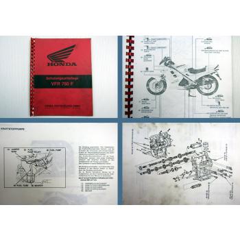Honda VFR750F Motorrad Schulungsunterlage Kundendienst